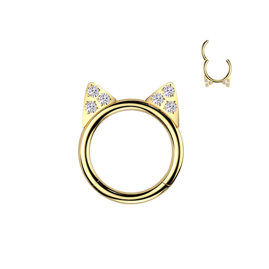 Katrina Kitty Hinged Hoop